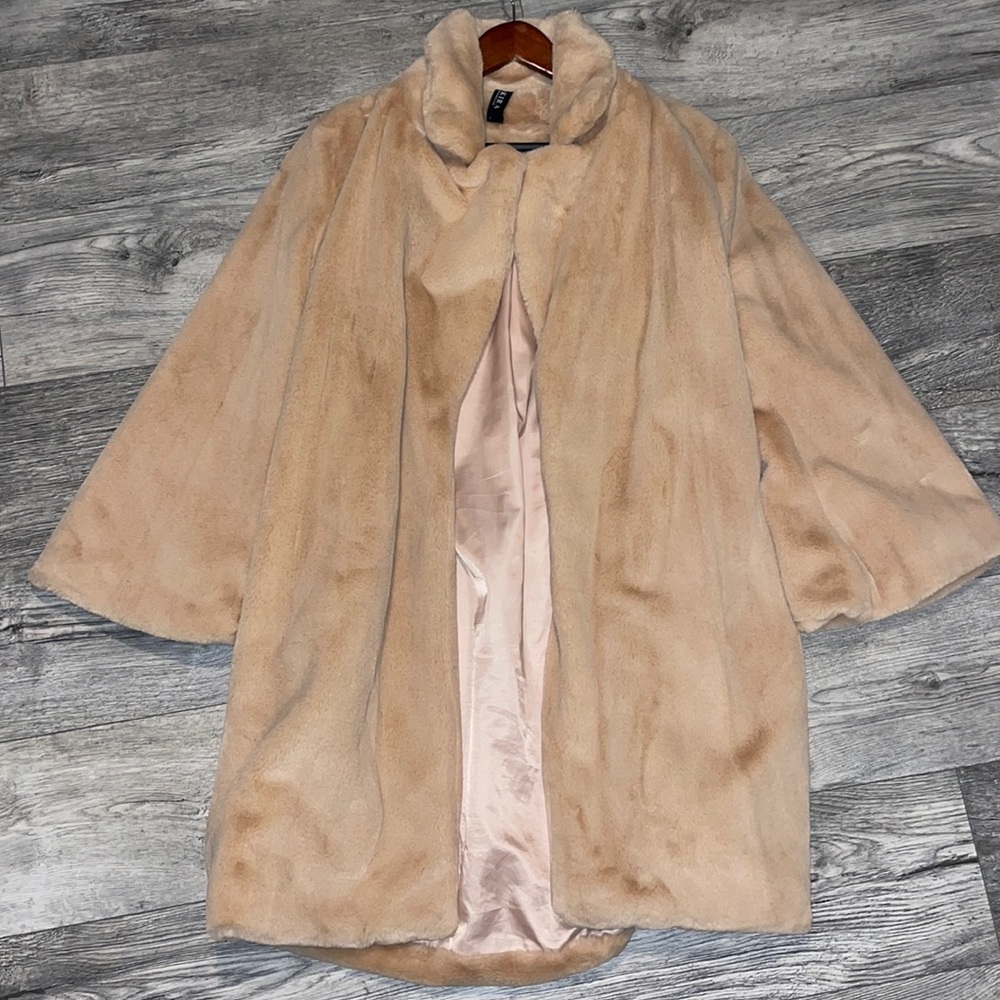 Akira trench fur coat